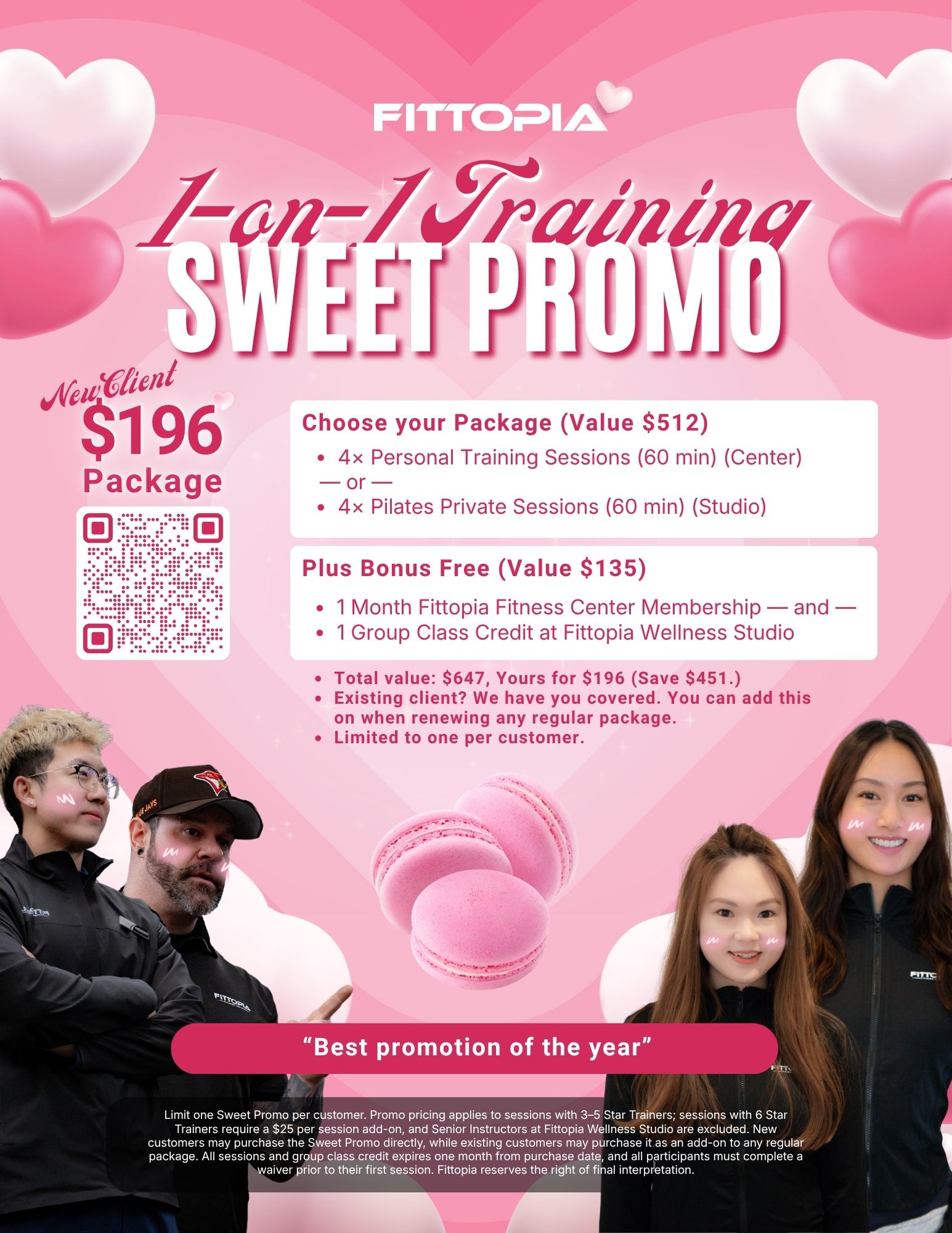 Fittopia 1-on-1 Training Sweet Promo